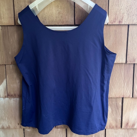 Sleeveless Microfiber Tank Top Royal Blue - Picture 6 of 7
